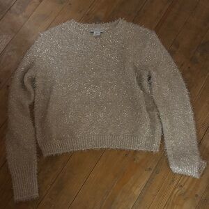 Rachel Zoe Silver Sparkle Sweater